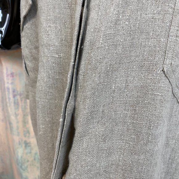 πHarve Benard Linen Casual Botton Down Blouse with short Sleeves - Picture 4 of 15